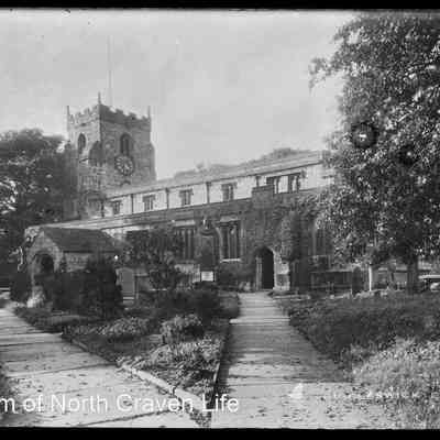 negative, glass plate - Giggleswick Church Exterior 3 of 3