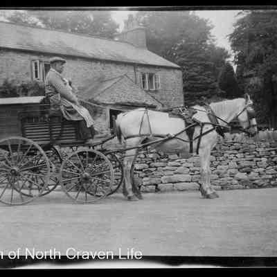 negative, sheet film - Horse and Cart (Butcher)