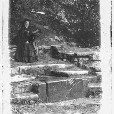 negative, glass plate - Ebbing and Flowing Well 2 of 3