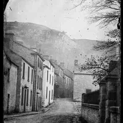 negative, glass plate - Kirkgate, Settle