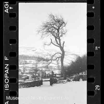 negative, sheet film - Snow Views : Pen-y-Ghent (1937)