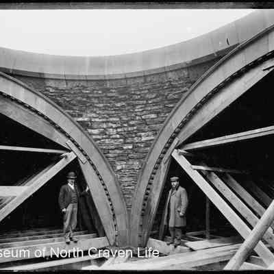 negative, glass plate - Giggleswick School Chapel Building Dome 4 of 9