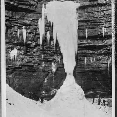 negative, glass plate - Waterfalls 6 of 6 (Hardraw Force, Wensleydale)
