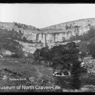 negative, glass plate - Malham Cove