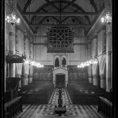 negative, sheet film - Giggleswick School Chapel Electric and Gas Lighting 6 of 6