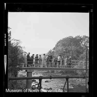 negative, sheet film - Langcliffe Locks Bridge Opening 1965 4 of 12