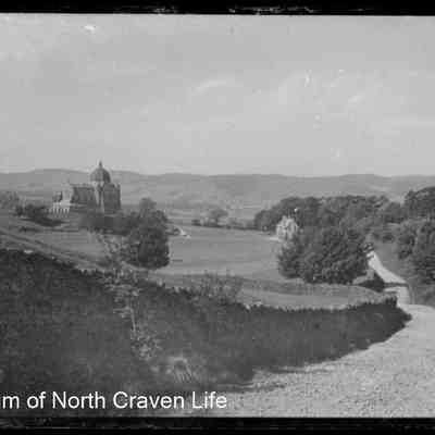 negative, glass plate - Giggleswick School Chapel (Exterior)