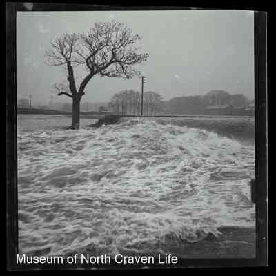 negative, sheet film - Ribble in Flood