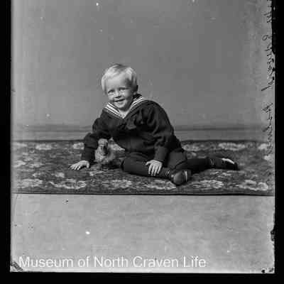 negative, glass plate - Portrait : Edward Holmes, 1901