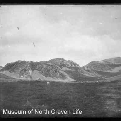 negative, glass plate - Attermire Scar, Settle
