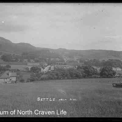 negative, glass plate - Settle from the North-West