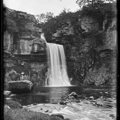 negative, glass plate - Ingleton Falls 9 of 10