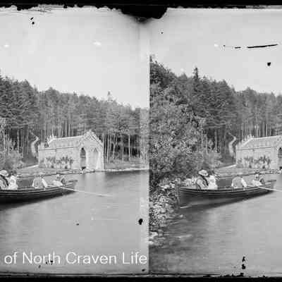 negative, glass plate - Malham Tarn Boathouse