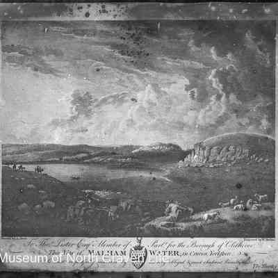 negative, glass plate - Malham Etching (Malham Water)