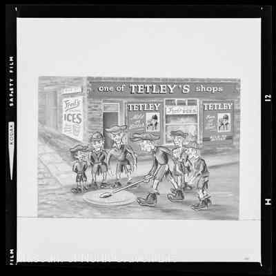 negative, sheet film - Cartoons : Mill Workers (9 of 9)