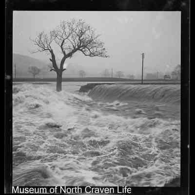 negative, sheet film - Ribble in Flood
