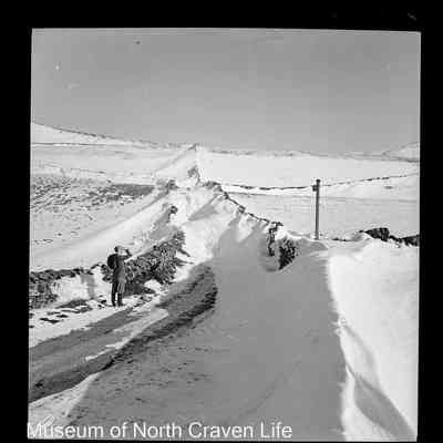 negative, sheet film - Snow Views : Pen-y-Ghent (1937)