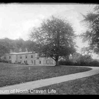 negative, glass plate - Clapham Ingleborough Hall