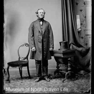 negative, glass plate - Portrait : Mr John Lord, Upper Settle, 1868