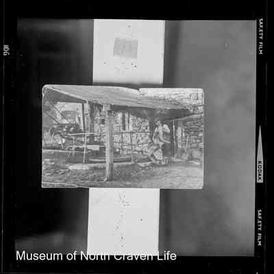 negative, sheet film - Man at a Corn Mill ? 1 of 2