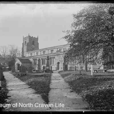 negative, glass plate - Giggleswick Church (exterior) 8 of 12