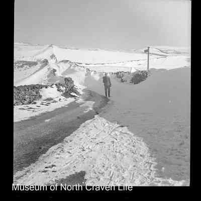 negative, sheet film - Snow Views : Pen-y-Ghent (1937)