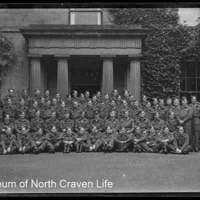 negative, sheet film - Home Guard (Officers 1946?) 2 of 2