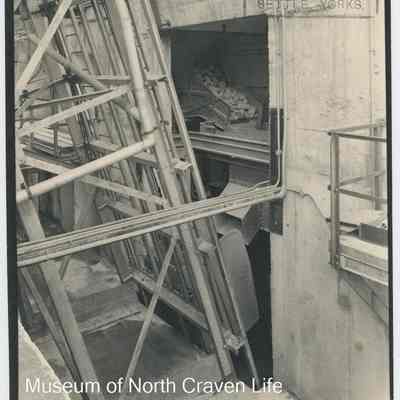 photograph, b&w - Industrial structure