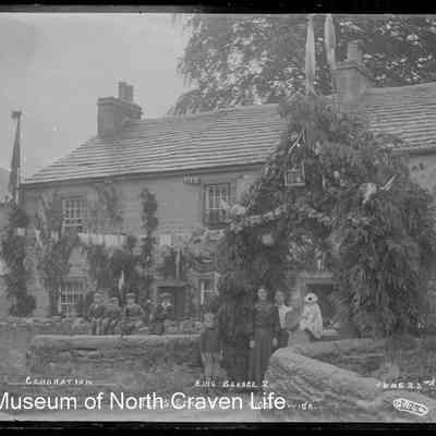 negative, glass plate - Coronation of George V, Giggleswick