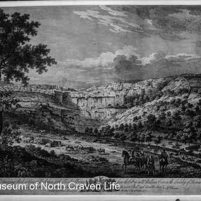 negative, glass plate - Malham Cove (Etching)
