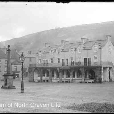 negative, glass plate - Settle Market Square (The Shambles 2 Stories) 2 of 2