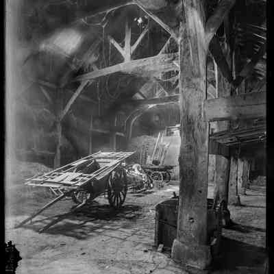 negative, glass plate - Tythe Barn, Rathmell