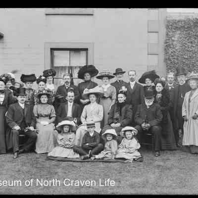 negative, glass plate - Group 26 people