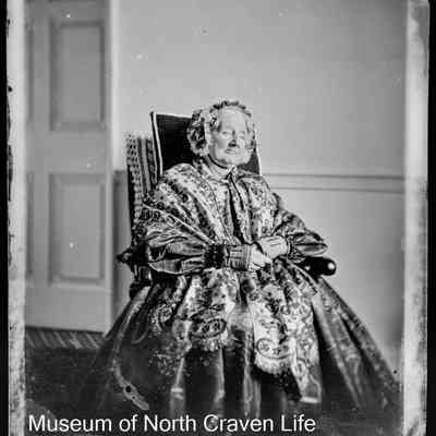 negative, glass plate - Portrait : Miss Dawson, Marshfield, 1866
