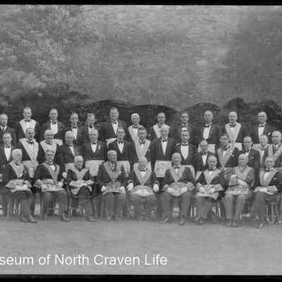 negative, glass plate - Portrait : Masonic Group 1 of 2