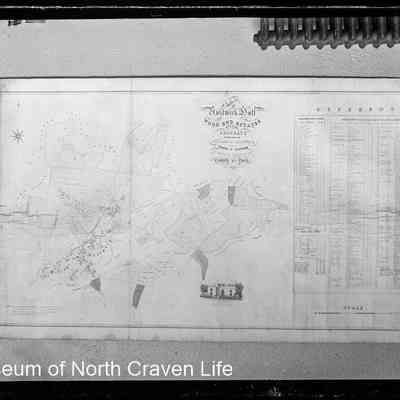 negative, glass plate - Plan of Austwick Hall Wood End Estates