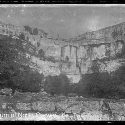 negative, glass plate - Malham Cove