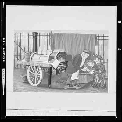 negative, sheet film - Cartoons : Mill Workers (7 of 9)