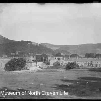 negative, glass plate - Settle seen from the High School