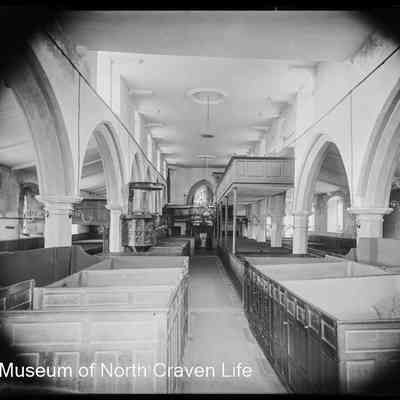 negative, glass plate - Giggleswick Church (interior) 3 of 3
