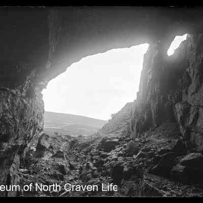 negative, glass plate - Victoria Cave Entrance