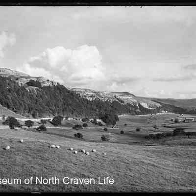 negative, glass plate - Giggleswick Scar