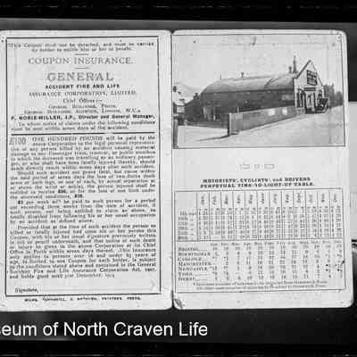 negative, glass plate - Insurance Coupon