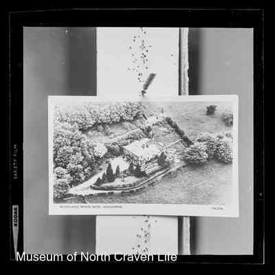 negative, sheet film - Woodlands Private Hotel, Giggleswick from the air