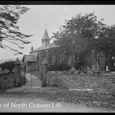 negative, glass plate - Church of St John The Evangelist, Cowgill