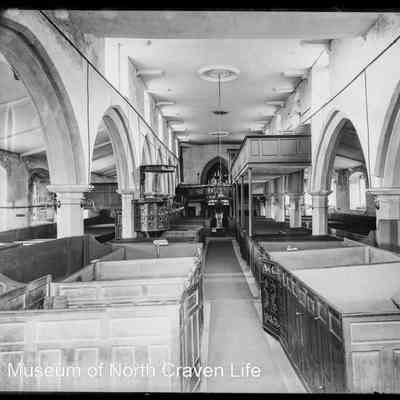 negative, glass plate - Giggleswick Church (interior) 2 of 3