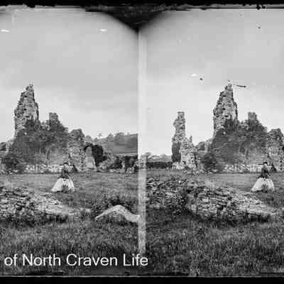 negative, glass plate - Sawley Abbey