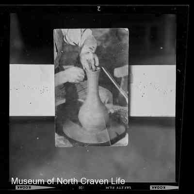 negative, sheet film - A Potter at work