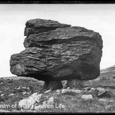 negative, glass plate - Norber Stone