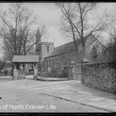 negative, glass plate - Church of Holy Ascension, Settle